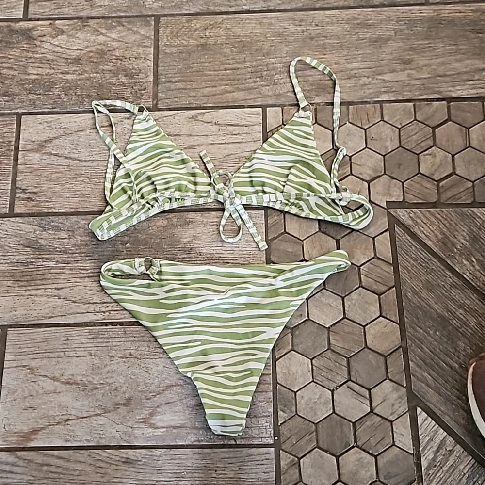 Striped Bikini Size Medium